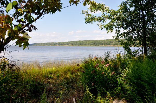 View of the Hudson River from the Saugerties Lighthouse